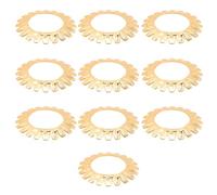 FUTUREORYY 10 pièces Cache-lampe Fer Forme Fleur Couvre-abat-jour Rétro pour Lampe de Table Lustre et Décoration Murale Accessoire et Compact pour Salon et Bureau