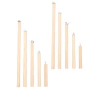 FUTUREORYY 10 Pièces de Perroquet en Bois Perche Debout pour Perroquet de Perche d'oiseau Black