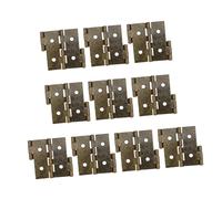 FUTUREORYY 10 pièces Lot de Charnières Double Action pour Porte et Fenêtre Pliantes Bidirectionnelles pour Écrans et Meubles Finition Ancien Vert Patiné et