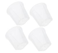 FUTUREORYY 10 Pièces Pots de Fleurs Plastique Transparent avec Ventilation Contrôle Racines pour Plantes Dintérieur et Jardin pour Balcon et Bureau
