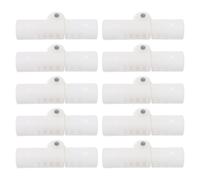 FUTUREORYY 10 Pièces Raccords D’angle Pliables en Plastique Blanc pour Support de Bassin Portable - 10 Pièces - Joints de Charnière Robustes pour Cadre Pliable - Accessoires de Réparation DIY