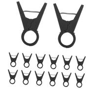 FUTUREORYY 100 Pièces Lot de Clips de Support Plastique pour Treillis Maintien Solide des Tiges et Vignes de Légumes Raisins Adapté Jardin et Clips Noirs Durables