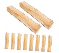 FUTUREORYY 10pièces Bûches Décoratives pour Cheminée Effet Réaliste pour Décoration Intérieure Et Fête Accessoire Naturel pour Ambiance Cozy