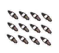 FUTUREORYY 12 pièces Lot de Verrous à Ressort Fer pour Boîte à Outils Loquet de Verrouillage Antique pour Coffres et Bagages Finition Bronze Ancien