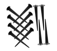 FUTUREORYY 12 pièces Piquets de Jardin Aluminium pour Lampes Solaires Extérieures Support pour Lumières de Chemin et Décorations de Noël Lot