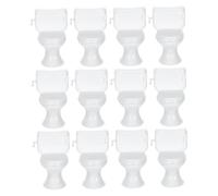 FUTUREORYY 12 Pièces Scale Dollhouse Toilet Accessories for Creative Play and Scene Decoration