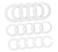 FUTUREORYY 15 pièces Kit Adaptateurs et Anneaux Réducteurs pour Abat Jour Lampes Plastique Ignifuge Chaleur Installation Rapide Compatible Lampes de Bureau et Lampadaires
