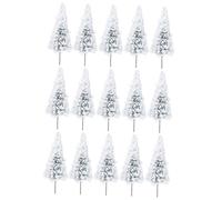 FUTUREORYY 15 pièces Modèle Arbres de Cèdre pour Maquettes Paysagères Miniatures pour Dioramas Décoration de Table et Scènes de Noël Arbres Artificiels pour Modèles de Construction et