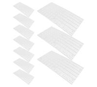 FUTUREORYY 15 Pièces Séparateur Pouces Structure Plastique pour en Aquarium Blanc en Grille 11,5x6 Installation Facile Entretien Simple et et