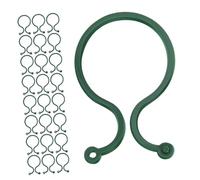 FUTUREORYY 150 pièces Clips de Support pour Plantes Jardin Réutilisables Attaches Plastique Vertes Discrètes pour Tuteurs Vignes et Plantes Grimpantes Fixation et Sécurisée des Tiges