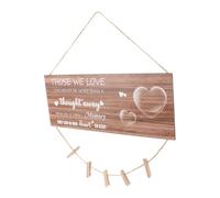 FUTUREORYY 1ensemble Panneau Mural Bois avec Clips Photo Décoration Rustique pour Maison Accroche Photos Élégante Et Pratique Idéale pour Intérieur Et Extérieur