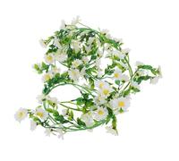 FUTUREORYY 1pièces Guirlande De Marguerite Artificielle Soie pour Décoration De Mariage Maison Jardin Vigne Fausse à Suspendre Blanc