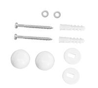 FUTUREORYY 2 ensembles Lot de Caches Vis Ancrage pour Fixation Wc Accessoires de Toilette Robustes Support de Boulons pour Installation et Réparation Facile