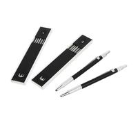 FUTUREORYY 2 ensembles Set de Crayons Mécaniques pour Charpentiers Crayons de Dessin Métal Noir avec Mines de Rechange Portables et Durables pour Marquage et Esquisse