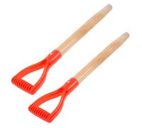 FUTUREORYY 2 Manches De Rechange pour Bêche Manche De Fourche en Forme De D Manche De Pelle en Bois