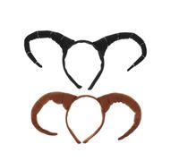 FUTUREORYY 2 Pièces Antelope Horn Headband Set For Cosplay And Halloween Faux Goat Ears Hair Hoop In And Comfortable Animal Costume Accessories For Party