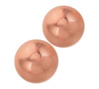 FUTUREORYY 2 Pièces Boules Cuivre pour Bain Oiseaux Sphères Laiton Résistantes Aux Intempéries pour Nettoyage Étang et Décoration de Jardin