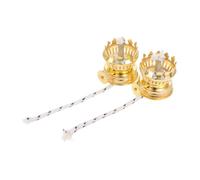 FUTUREORYY 2 pièces Brûleur de Lampe à Pétrole Vintage Zinc avec Mèche Intégrée Lot Rechange pour Lampes à Huile Anciennes Accèssoires Faciles à Installer