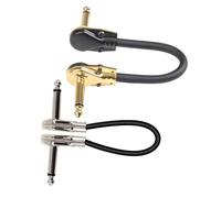 FUTUREORYY 2 pièces Câble Patch Guitare Électrique Connecteur Plat Effector Résistant Chaleur pour Pédale Guitare Instrumentale