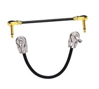 FUTUREORYY 2 pièces Câbles Patch Plat pour Pédale Guitare Effet Câbles Audio Basse Anti-interférence Connecteurs Fiables pour Guitare Électrique et Basse