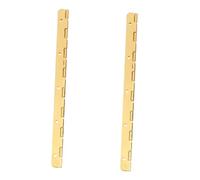 FUTUREORYY 2 Pièces Charnières de Zinc Doré Charnière Meuble Cuisine Pratique Gond Porte Robuste pour Armoire Paumelles Porte Armoire Faciles à Installer Compatible Placard et Bibliothèque