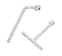 FUTUREORYY 2 pièces Clé Triangulaire pour Vis Acier Inoxydable Clé Démonte Écrou pour Lampes Outil et pour Boulons de Fixation de Lampadaires