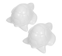 FUTUREORYY 2 Pièces Couvercles de Vis Céramique Forme Tortue Caches Boulons Décoratifs Blancs Installation Facile Protection Sécurisée pour Salle de Bain