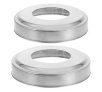 FUTUREORYY 2 pièces Couvre-Rosace Acier Inoxydable pour Main Courante Échelle de Piscine Creusée Lot de Résistant à Usure et Compatible avec Tubes Escaliers