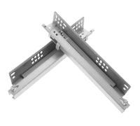 FUTUREORYY 2 Pièces Glissières de Tiroir Invisibles Acier Laminé à Froid Glissières Robustes Amortisseur pour Meubles Armoire Coulisses de Remplacement pour Cuisine et Commode