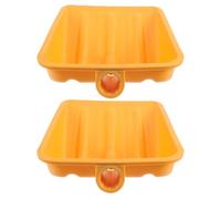 FUTUREORYY 2 Pièces Lame D'extraction de Charbon en Plastique Orange Légère Large Capacité de Balayage pour Tête de Pelle à Neige, pour L'entretien de L'allée Maison