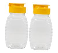 FUTUREORYY 2 pièces Lot Bouteilles Presse- Anti-fuite pour Ketchup Moutarde et Condiments Réutilisables Étanches et Faciles à Nettoyer Accessoires Barbecue Pratiques Réutilisable