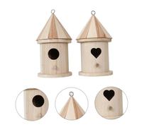 FUTUREORYY 2 Pièces Nichoirs Oiseaux à Décorer DIY Maison Oiseaux Extérieur Suspendue Kit Créatif pour Jardin Décoration Unique et
