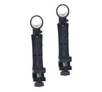 FUTUREORYY 2 pièces Pince Microphone Réglable pour Batterie Support Antichoc Abs Accessoire Pied Micro pour Enregistrement et Amplification Drum Set Lot de Noir