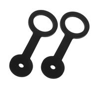 FUTUREORYY 2 pièces Sangles de Loquet Porte RV Lot Accessoires Camping Intérieur Fixation Anti-Battement pour Salle de Bain Camping-Car Installation Facile Noir