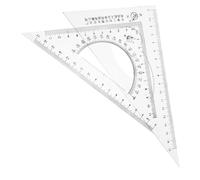 FUTUREORYY 2 pièces Set de Règles Triangulaires pour Dessin Technique avec Rapporteur Règle de Mesure Angle Droit pour Étudiants Outils de Dessin et Architecture
