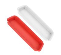 FUTUREORYY 2 pièces Soucoupe Rectangulaire Résine pour Pots de Plantes Intérieur et Extérieur Plateau Collecteur Eau Étanche pour Jardinières Lot Brique