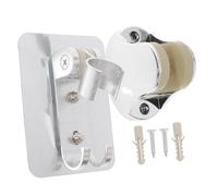 FUTUREORYY 2 pièces Support de Pommeau de Mural Adhésif Réglable Support de Douchette à Main avec Double Crochet pour Salle de Bain sans Perçage Pratique et Résistant