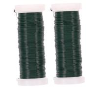 FUTUREORYY 2 Rouleaux Fil de Jardin Flexible Fer Galvanisé Attaches Multi-usages pour Fixation Plantes et Fleurs Verts pour DIY et Jardinage
