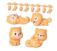 FUTUREORYY 20 Pièces Mini Resin Dog Figurines Set Puppy Statues for Fairy Garden Bonsai Micro Landscape DIY Craft Decoration