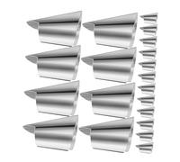 FUTUREORYY 20 pièces Protège-doigts Acier Inoxydable Couverture de Protection pour Ongles pour Éplucher Couper et Cueillir Légumes et Fruits Protège-ongles pour Cuisine et Activités