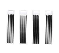 FUTUREORYY 24 pièces Recharges Crayons Charpentier Noires Mine Graphite Durable pour Marquage Menuiserie pour Bricolage et Chantier