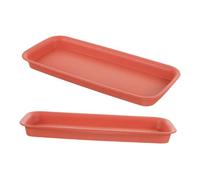 FUTUREORYY 2pièces Soucoupe pour Plantes Plastique Assiette Rectangulaire pour Récupérer Eau Plateaux Réutilisables pour Pots Intérieur Et Jardinières