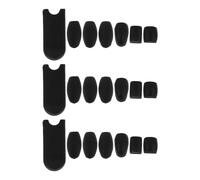 FUTUREORYY 3 Ensembles Protège-pouce en Silicone Noir pour Saxophone Soprano et Alto, Coussin Réduit les Vibrations, Accessoire pour Enseignement et Ensemble Musical