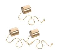 FUTUREORYY 3 Pièces Brass Candle Snuffer Extinguisher Vintage Flame Extinguishing Cap For Oil Lamps Wine Bottles And Candles Safe Versatile And Décor Accessory