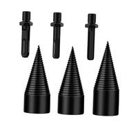 FUTUREORYY 3 pièces Foret à Fendage Cône Robuste pour Perceuse Électrique Dérapant Durci Outil de Travail Du Polyvalent