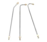 FUTUREORYY 3 Pièces Lance pour Nettoyeur Haute Pression Buse Inclinée Inox Rallonge Puissante pour Gouttières Climatiseurs et Eau Accessoire Pulvérisateur Lavage