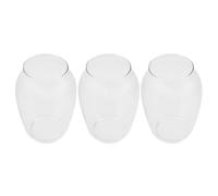 FUTUREORYY 3 Pièces Oil Lamp Chimney Replacement Glass Hurricane Shade Windproof Pillar Candle Holder For Vintage Kerosene Lanterns