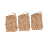 FUTUREORYY 3 Pièces Outils Dallumage de Feu Jute Naturel Supports Combustion Pratiques pour Camping Barbecue et Survie Plein Air