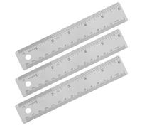 FUTUREORYY 3 Pièces Règle Surface Antidérapante et Acier Inoxydable Graduation Précise pour Mesures Fiables Bricolage et Architecture