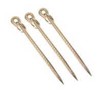 FUTUREORYY 3 Pièces Spiral Ground Spike Tie Out Stake for Dogs and Cattle Heavy Duty Metal Screw in Anchor for Outdoor Camping Shelter and Livestock Tethering